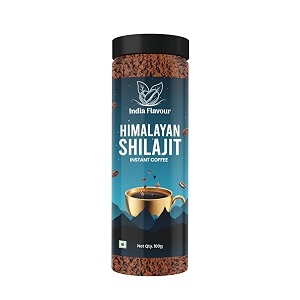 india flavour shilajit coffee  energy amp stamina boosting blend with 100 pure coffee  200gm pack of 2 100gm each