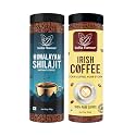 India Flavour Shilajit Coffee and Instant Irish Coffee by – 50 Cups in 100g | Hot &amp; Cold | Instant Agglomerated Coffee Powder (100g Pack of 2)
