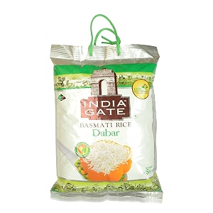 india gate rice - basmati dubar 5kg pack