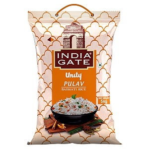 unity pulav basmati rice from the house of india gate 5kg pack