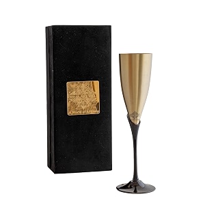 indian art villa brass matt finish champagne flute glass  200 ml elegant party amp barware glass for champagne mocktails celebrations weddings amp gifting