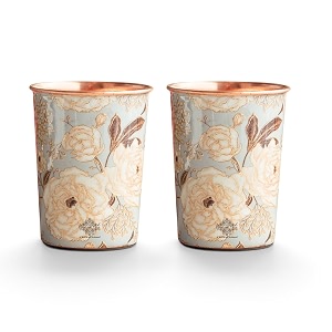 INDIAN ART VILLA Copper Gold Print Design