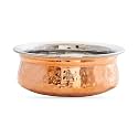 INDIAN ART VILLA Steel Copper Serving Handi Bowl, Serveware &amp; Tableware, Home Restaurant, Volume-100 ML, Pack of 4