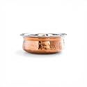 INDIAN ART VILLA Steel Copper Serving Handi Bowl, Serveware &amp; Tableware, Home Restaurant, Volume-100 ML, Pack of 1