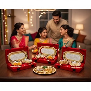 indian brass bowl set golden - pack of 3 200 ml
