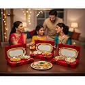 Indian Brass Bowl Set (Golden) - Pack of 3, 200 ml