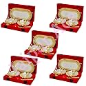 Indian Brass Bowl Set, Pack of 2, Golden (Pack of 5) 1500 ml
