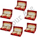 Indian Brass Bowl Set (Golden) - Pack of 6 200 ml