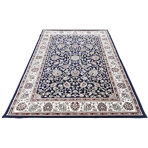 beautiful home dcor 6x9 feet kashmiri design soft thick silk carpet for living room blue 180 x 270 cm