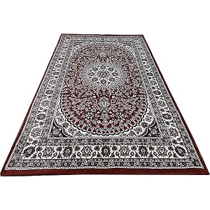 beautiful home dcor 2x6 feet kashmiri design soft thick silk carpet for living room maroon 60 x 180 cm