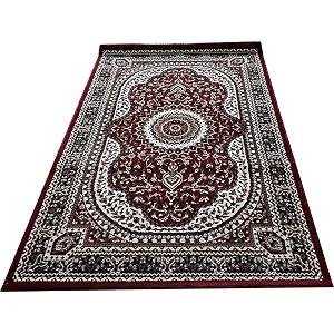 new kashmiri design silk carpets for living room bedroom drawing room guest room hall 8 feet x 11 feet maroon colour