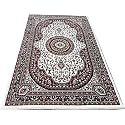 Kashmiri Design Traditional Carpets for Living Room 4x6 Feet (120 x 180 Cm) Drawing Room Hall Ivory Colour