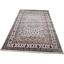 Kashmiri Design Thick n Soft Bedside Runner Carpets for Home Living Room Bedroom Drawing Room Hall 4x6 Feet Ivory Colour