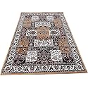 Kashmiri Design Thick n Soft Bedside Runner Carpets for Home Living Room Bedroom Drawing Room Hall 2x6 Feet Gold Colour