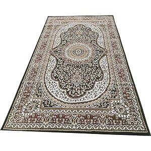 thick n soft acrylic carpets for home living room bedroom with 12 mm pile height thickness 2 feet x 6 feet green colour