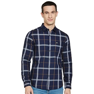the indian garage co men39s slim fit casual checkered cotton shirt