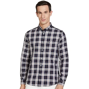 the indian garage co men39s slim fit casual checkered cotton shirt