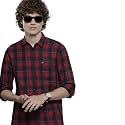 The Indian Garage Co Men's Slim Fit Casual Checkered Cotton Shirt
