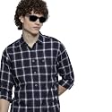 The Indian Garage Co Men's Slim Fit Casual Checkered Cotton Shirt