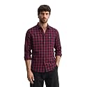 The Indian Garage Co Men's Slim Fit Casual Checkered Cotton Shirt