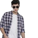 The Indian Garage Co Men's Slim Fit Casual Checkered Cotton Shirt