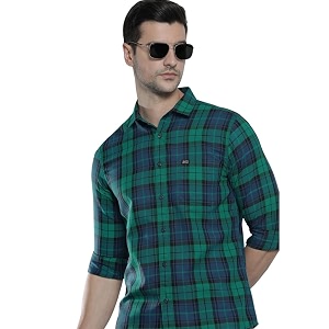 THE Indian Garage CO Men Polycotton Slim