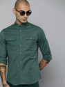 The Indian Garage Co. Men Solid Casual