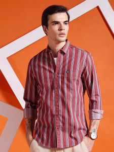 The Indian Garage Co. Men Striped Casual