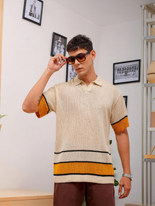 The Indian Garage Co. Men Striped Casual