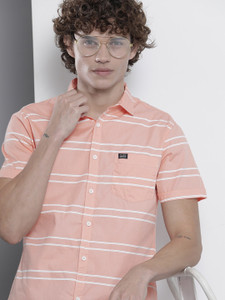 The Indian Garage Co. Men Striped Casual