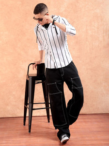 The Indian Garage Co. Men Striped Casual