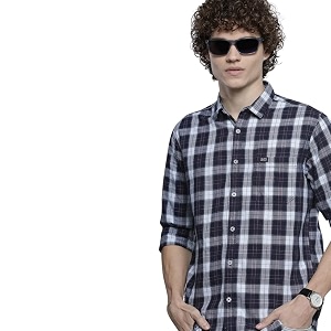 the indian garage co men39s slim fit casual checkered cotton shirt