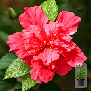 indian gardens - hibiscus live plant  indoor outdoor plant  hibiscus rosa-sinensis  malvaceae double petal 4 39 min  2