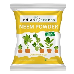 indian gardens neem cake powder 100 organic fertilizer for plants - 1 kg