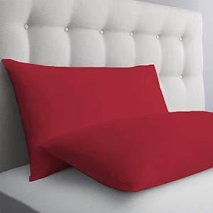 premium queen size microfiber 2034 x 3034 inches51cm x 76cm pillow covers - set of 2burgundy