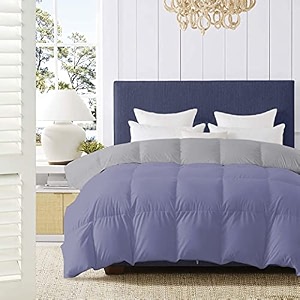 500 gsm winter proof comforter premium collection quilted revesible comforter 9034 x 9034 inches228cm x 228cm - queen size comfortersilvermedium blue