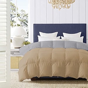 500 gsm winter proof comforter premium collection quilted revesible comforter 9034 x 10034 inches228cm x 254cm - double bed comfortersilverbeige