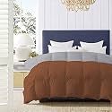 500 GSM Winter Proof Comforter Premium Collection Quilted Revesible Comforter (92" x 106" Inches/233cm x 269cm) - King Size Comforter|Silver/Chocolate Brown