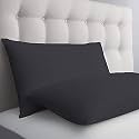 Premium Queen Size Microfiber (20" x 30" Inches/51cm x 76cm) Pillow Covers - Set of 2|Dark Grey