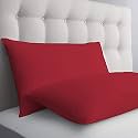 Premium Queen Size Microfiber (20" x 30" Inches/51cm x 76cm) Pillow Covers - Set of 2|Burgundy