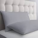 Premium Queen Size Microfiber (20" x 30" Inches/51cm x 76cm) Pillow Covers - Set of 2|Silver