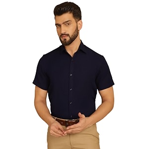 Indian Needle Mens Striped Regular Fit Shirt