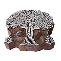 Indian Print Block Large Leafy Tree Pattern Big Wooden Stamp