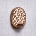 Indian-Shelf 24 Piece Wooden Adhesive Wall Hooks for Keys, Hats &amp; Bags