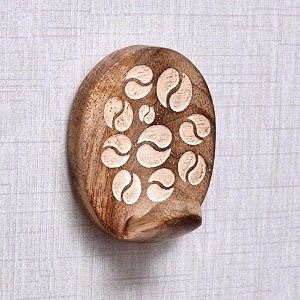 indian-shelf 24 pieces wooden adhesive wall hooks for keys hats bags