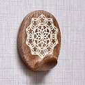 Indian-Shelf 3 Wooden Adhesive Wall Hooks for Hats, Keys and Bags