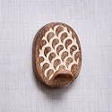 Indian-Shelf 6 Pieces Wooden Adhesive Wall Hooks for Keys, Bags &amp; Hats