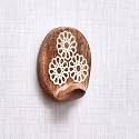 Indian-Shelf 6 Wooden Adhesive Wall Hooks for Hats, Keys &amp; Bags
