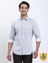INDIAN TERRAIN Men Printed Casual White Shirt