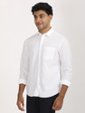 INDIAN TERRAIN Men Solid Casual White Shirt